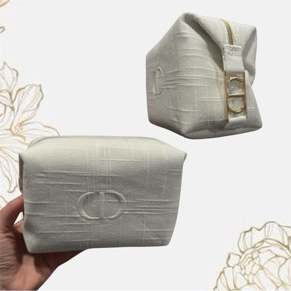 Dior Makeup Pouch, Gold Hardware- new in box - beauty